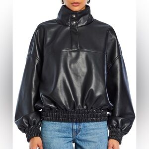 Seroya MIA VEGAN LEATHER PULLOVER sz.XXL